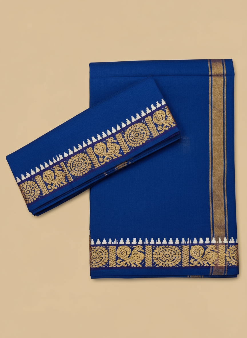 Penguin dhoti and angavastram set